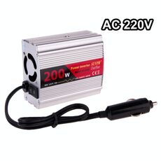 SUVPR DY-8103 Inverter di alimentazione per auto da 200 W CC da 12 V a CA 220 V con porta USB da 500 mA e presa di alimentazione universale