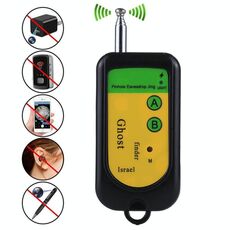 Ghost Detector Signal Bug RF Detector Finder Scanner Monitor Checker Pinhole Sorveglianza Dispositivo Wireless (Nero)