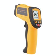 Termometro a infrarossi, intervallo di temperatura: -50 - 900 gradi Celsius (giallo)