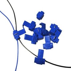 Clip per cavo da 100 pezzi, adatta al diametro della linea: 0,8-2,0 mm (blu)