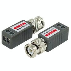 2 PCS 1 canale Passive Video PASSIVO BALUN UTP BNC CAT5 TRACESESSEGITER (Grigio)