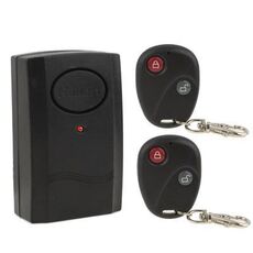 Allarme vibrazione telecomando wireless, 2x telecomando, batteria GF22 gratuita