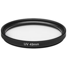 Filtro UV per fotocamera SLR da 49 mm (nero)