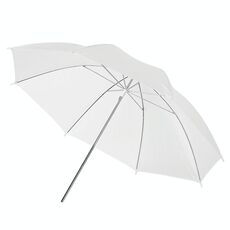 Ombrello bianco con diffusore morbido da 33 pollici (bianco)