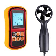 Anemometro digitale (elementi di misurazione: velocità dell'aria, temperatura dell'aria)