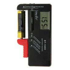 Tester universale per batteria con display LCD digitale BT-168D per batterie 1,5V AAA, AA e 9V 6F22