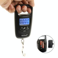 Bilancia elettronica da viaggio con gancio da viaggio LCD da 50 kg x 10 g (WH-A17)