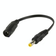 Cavo connettore di alimentazione CC da 5,5 x 2,1 mm femmina a 4,7 x 1,7 mm maschio CC per adattatore per laptop, lunghezza: 15 cm (nero)