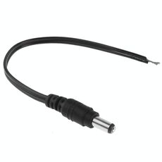 Cavo di alimentazione CC maschio da 5,5 x 2,5 mm per adattatore per laptop, lunghezza: 25 cm