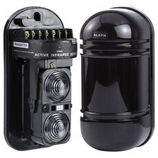 Rilevatore a infrarossi fotoelettrico a doppio allarme 100m ABT-100 (nero)
