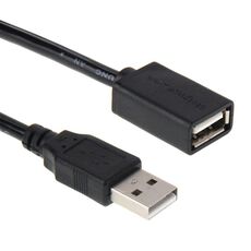 Cavo di prolunga da USB 2.0 AM ad AF, lunghezza: 3 m (nero)