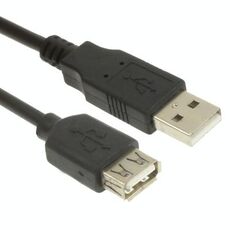 Cavo di prolunga da USB 2.0 AM ad AF, lunghezza: 5 m (nero)