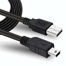 Cavo USB 2.0 AM a mini USB a 5 pin, lunghezza: 1,5 m (nero)