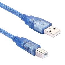 Cavo normale da USB 2.0 AM a BM, con 2 conduttori, lunghezza: 1,8 m (blu)