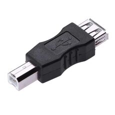 Connettore adattatore USB 2.0 A femmina a B maschio Convertitore AF a BM per stampante (nero)