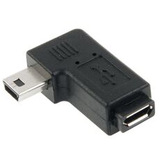 Adattatore da micro USB a mini USB da 90 gradi (nero)