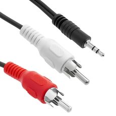 Cavo audio maschio da jack 3,5 mm stereo di qualità normale a RCA, lunghezza: 1,5 m