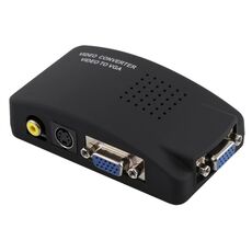 Conversione video ad alta risoluzione (BNC) e S-Video a VGA (nero)