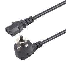 Cavo di ALIMENTAZIONE del PC del computer Cavo a 3 pin, lunghezza: 1,8 m, spina AU (nera)