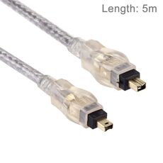 Cavo Firewire IEEE 1394 di alta qualità da 4 pin maschio a 4 pin maschio, lunghezza: 5 m (placcato in oro)