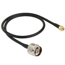 Cavo convertitore N maschio a RP-SMA, lunghezza: 50 cm (nero)