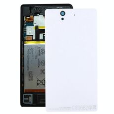 Cover posteriore batteria in alluminio per Sony Xperia Z / L36h (bianco)
