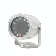 Mini telecamera impermeabile 1/3 CMOS a colori 380TVL (argento)