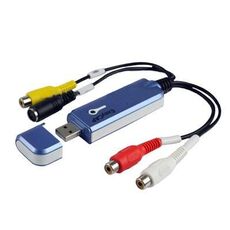 Easycap USB 2.0 Acquisizione e modifica video con audio (supporta NTSC / PAL / SECAM, formato video) (blu)