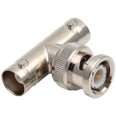 Plug T-Type BNC a 2 connettori Jack BNC