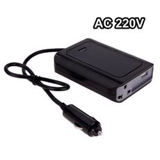 DY-200N 200 W DC 12V a AC 220V Inverter di alimentazione per auto con porta USB da 500 mA e presa di alimentazione UE / USA (nero)