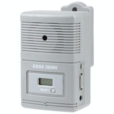 JX-371E Light Sensitive e Motion Attiving Visitor Visitor Porta Chime con contatore LCD da 0,7 pollici (grigio)