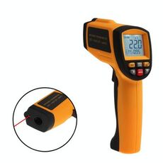 Termometro a infrarossi, intervallo di temperatura: -18 - 1350 gradi Celsius (arancione)