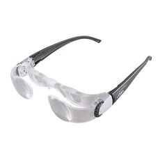 Occhiali d'ingrandimento TV 7012L 2.1X per persone con ipermetropia (campo visivo: da 0 a +300 gradi) (nero)