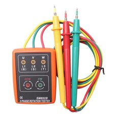 Misuratore del rivelatore di indicatore del tester di rotazione a 3 fasi SM852b (arancione)