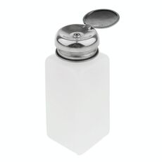 Flacone contenitore per alcol e liquidi push-down da 250 ml (bianco)