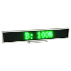 LED programmabile Moving Scrolling Message Display Cartello per interni, Risoluzione display: 128 x 16 pixel, lunghezza: 41 cm