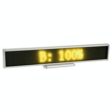 LED programmabile Moving Scrolling Message Display Cartello per interni, LED programmabile giallo Display a scorrimento con messaggio a scorrimento Cartello per interni, Risoluzione display: 128 x 16 pixel, Lunghezza: 41 cm