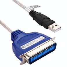 Cavo adattatore per stampante di alta qualità da USB 2.0 a parallela 1284 a 36 pin, lunghezza cavo: circa 1 m (verde)
