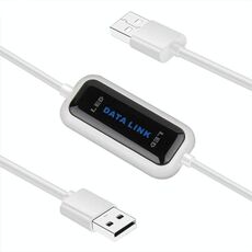Cavo di collegamento dati USB 2.0 ad alta velocità, condivisione dati da PC a PC, plug and play, lunghezza: 165 cm