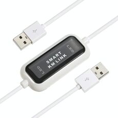Cavo di collegamento Smart KM USB 2.0 ad alta velocità, condivisione da tastiera e mouse da PC a PC, plug and play, lunghezza: 165 cm