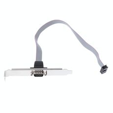 Cavo custodia host porta Com DB9 a 9 pin / cavo piastra porta RS232, lunghezza: 36 cm (grigio)