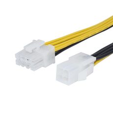 Cavo di alimentazione da 8 pin maschio a 4 pin femmina, lunghezza: 18,5 cm