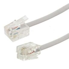 Cavo telefonico da 4 core RJ11 a RJ11, lunghezza: 1,5 m