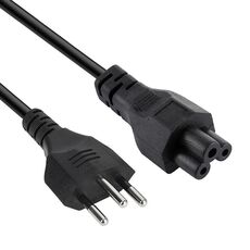 Cavo di alimentazione CA per notebook a 3 poli stile Brasile, lunghezza: 1,8 m (OD6,8)