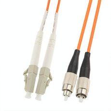 Ponticello fibra ottica multimodale LC-FC Dual-Core, lunghezza: 3m