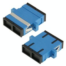 Flangia / connettore / adattatore / dispositivo di radice di loto multimodale SC-SC duplex (blu)