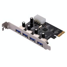 Scheda controller PCI-E Express a 4 porte USB 3.0 5 Gbps