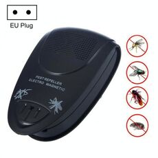 Repeller di parassiti ad ultrasuoni elettro magnetico (nero)