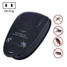 Repeller di parassiti ad ultrasuoni elettro magnetico (nero)