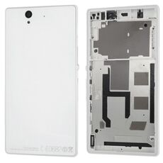 Scheda centrale + coperchio posteriore batteria per Sony L36H (bianco)